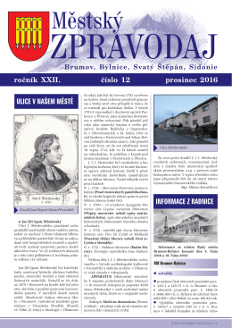 prosinec 2016 - Město Brumov