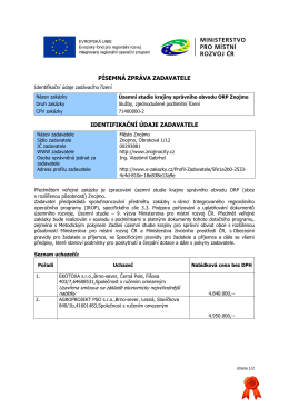zadávací dokumentace - E