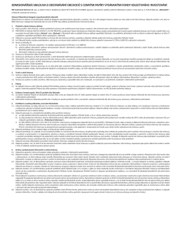 Komisionářská smlouva (stávající znění)