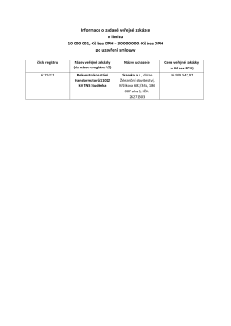 Informace o zadan&eacute; VZ_Stud&eacute;nka