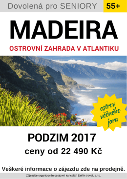 podzim 2017 - Dovolená pro seniory 55+