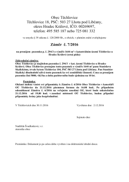 043-2016 - Obec Těchlovice