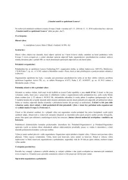 &bdquo;V&aacute;nočn&iacute; soutěž se společnost&iacute; Lenovo&ldquo; Na