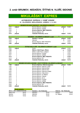 mikulášský expres - Valašský mikulášský jarmek