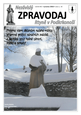 Zpravodaj prosinec 2016