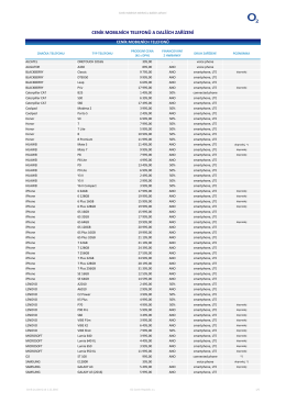 cen&iacute;k mobiln&iacute;ch telefonů a dal&scaron;&iacute;ch zař&iacute;zen&iacute;