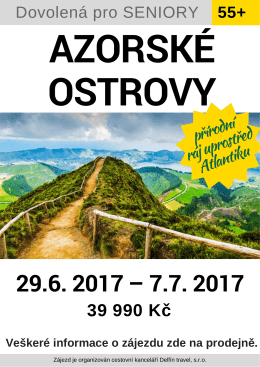 azory-2017 - Dovolená pro seniory 55+