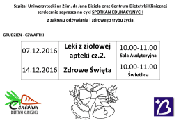 07.12.2016 Leki z ziołowej apteki cz.2. 10.00