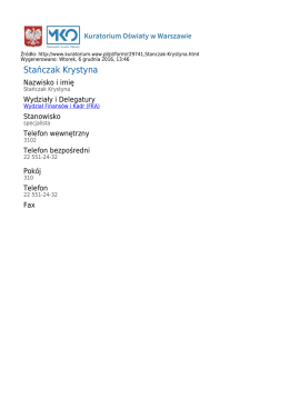 Stańczak Krystyna
