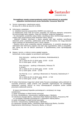 Szczeg&oacute;łowe zasady przeprowadzania aukcji internetowej na