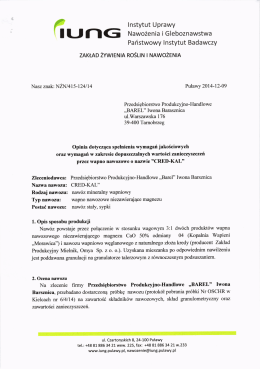 Zobacz opinię dla nawozu CRED-KAL