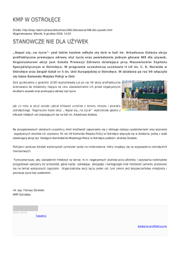 Generuj PDF - Komenda Miejska Policji w Siedlcach