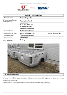 Opinia techniczna Nr z dnia