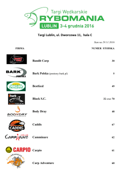 Lista wystawc&oacute;w