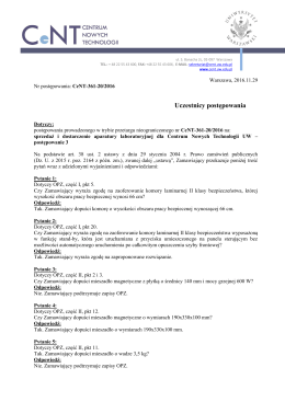 Pytania i odpowiedzi nr 1 - Dział Zam&oacute;wień Publicznych