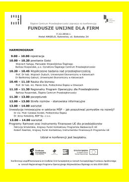 FUNDUSZE UNIJNE DLA FIRM