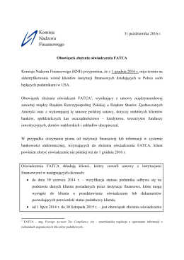pobierz komunikat - Komisja Nadzoru Finansowego