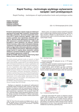 Rapid Tooling – technologie szybkiego wytwarzania