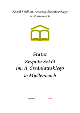 PROJEKT NOWEGO STATUTU SZKOŁY (plik PDF)