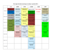 Plan zajęć dla słuchaczy szk&oacute;ł zaocznych na zjazd 3 i 4 grudnia