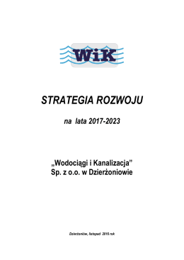 Strategia rozwoju  - Wodociągi i Kanalizacja