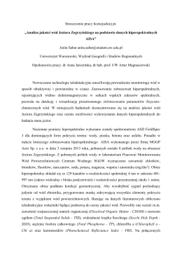 Anicie Sabat - Uniwersytet Warszawski