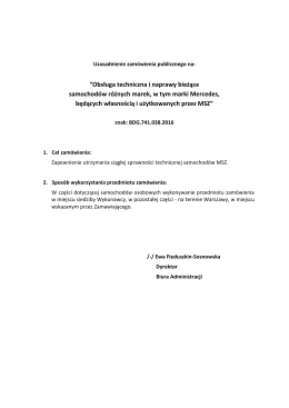 Uzasadnienie udzielenia zamówienia