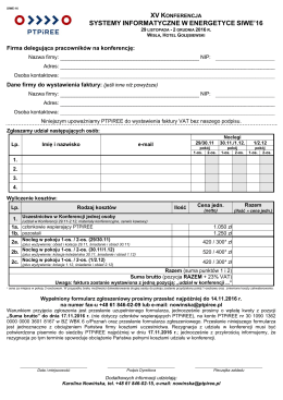 formularz zgłoszeniowy