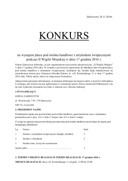 konkurs - Gmina Zakroczym