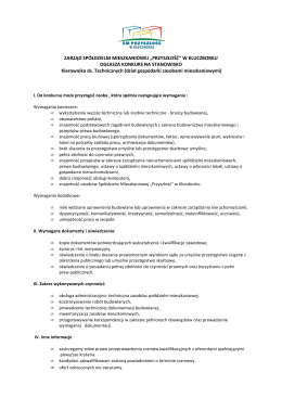ZARZĄD SPÓŁDZIELNI MIESZKANIOWEJ „PRZYSZŁOŚĆ” W