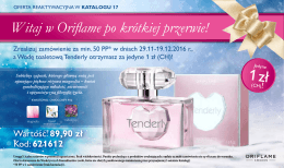 Witaj w Oriflame po krótkiej przerwie! Witaj w Oriflame po krótkiej