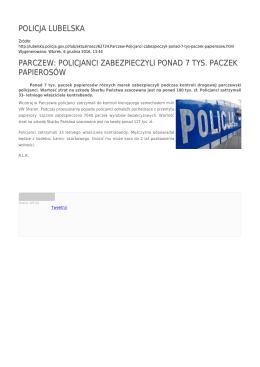 policjanci zabezpieczyli ponad 7 tys. paczek