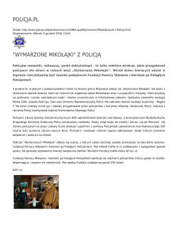 POLICJA.PL "WYMARZONE MIKOŁAJKI" Z POLICJĄ