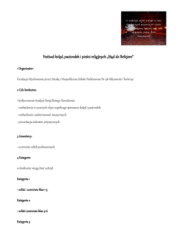 Festiwal kolęd, pastorałek i pieśni religijnych &bdquo;Stąd do Betlejem&rdquo;