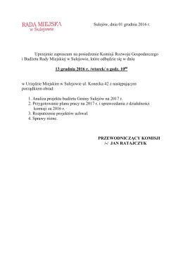 Posiedzenie Komisji Rozwo&hellip;