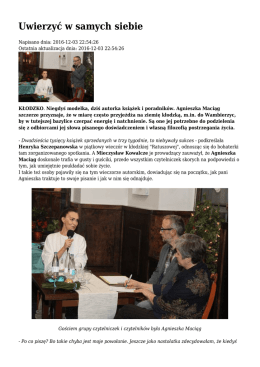 Uwierzyć w samych siebie