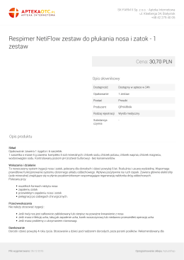 Respimer NetiFlow zestaw do płukania nosa i zatok