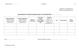 Załącznik nr 3 Sprawozdanie z hospitacji