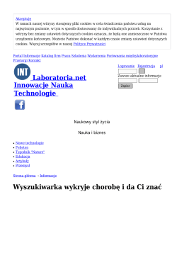 Wyszukiwarka wykryje chorobę i da Ci znać