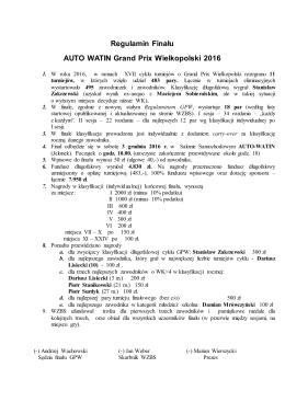 komunikat dot. finału GPW