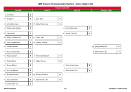 IBSF Snooker Championships Masters