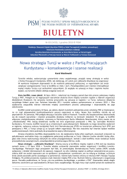 Nowa strategia Turcji w walce z Partią Pracujących Kurdystanu