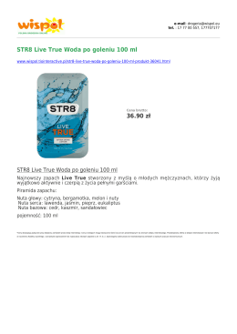 STR8 Live True Woda po goleniu 100 ml 36.90 zł