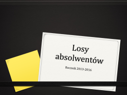 Losy absolwent&oacute;w 2016