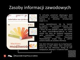 Wirtualna przestrzeń Zasob&oacute;w Informacji Zawodowych (XI.2016)