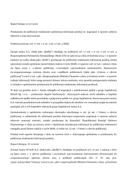 Raport bieżący 37-2016