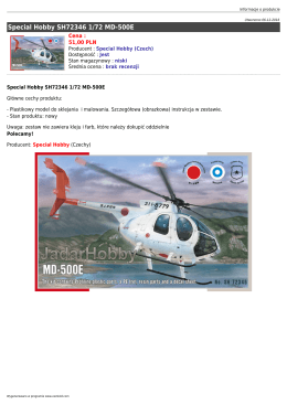 Special Hobby SH72346 1/72 MD-500E