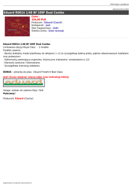 Eduard R0014 1/48 Bf 109F Dual Combo