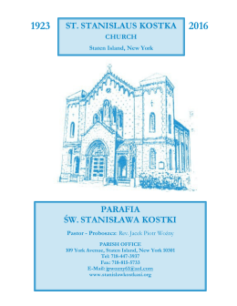 ST. STANISLAUS KOSTKA PARAFIA ŚW. STANISŁAWA KOSTKI