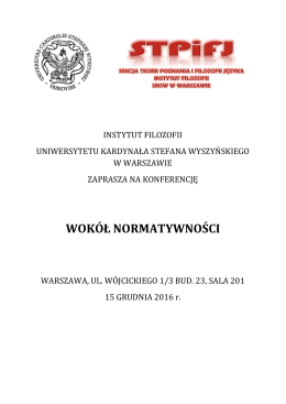 wokół normatywności